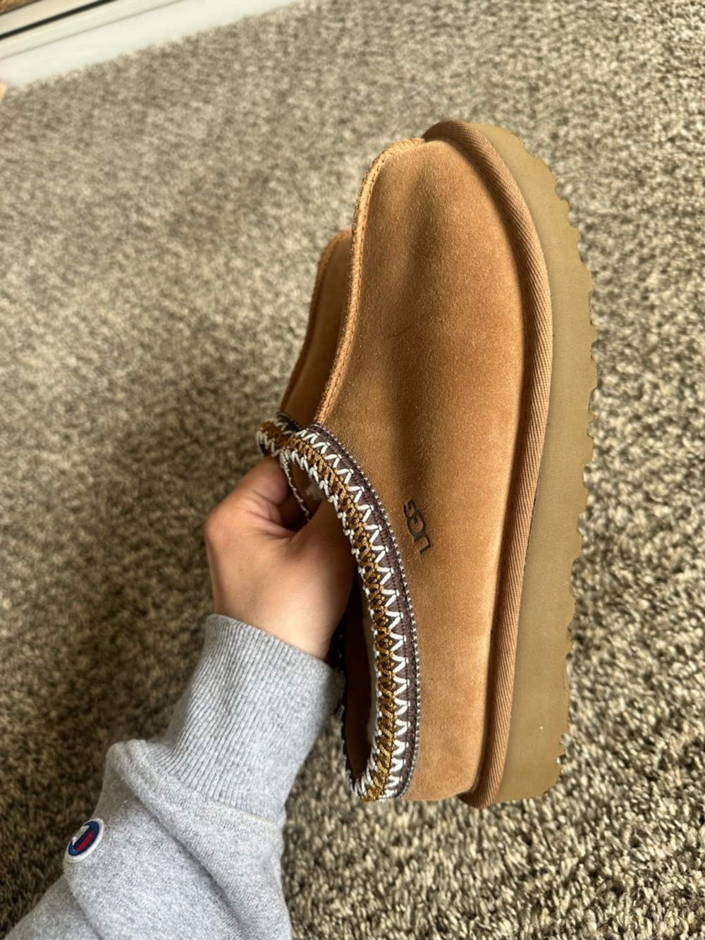 Chestnut UGG Tasman slippers